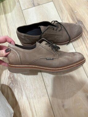 Mephisto Match Men’s Brown Leather Luxury Walking Shoes Comfort Derby Size 8.5